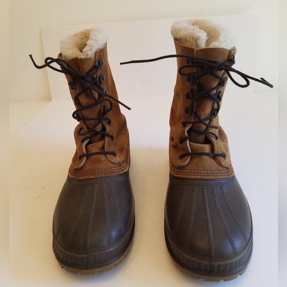 Sorel Men's Kaufman Canada Steel Shank Boots Wool Lined Rain Snow Size 13 - Picture 3 of 17